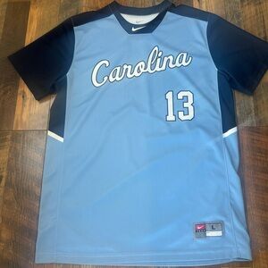Nike UNC Tar Heels Baseball Jersey sz L nice
